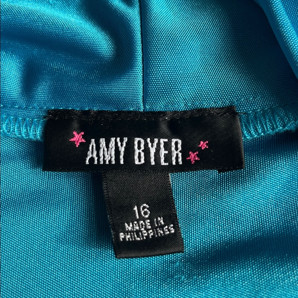Amy Byer Vibrant Turquiose Dress - Picture 4 of 11